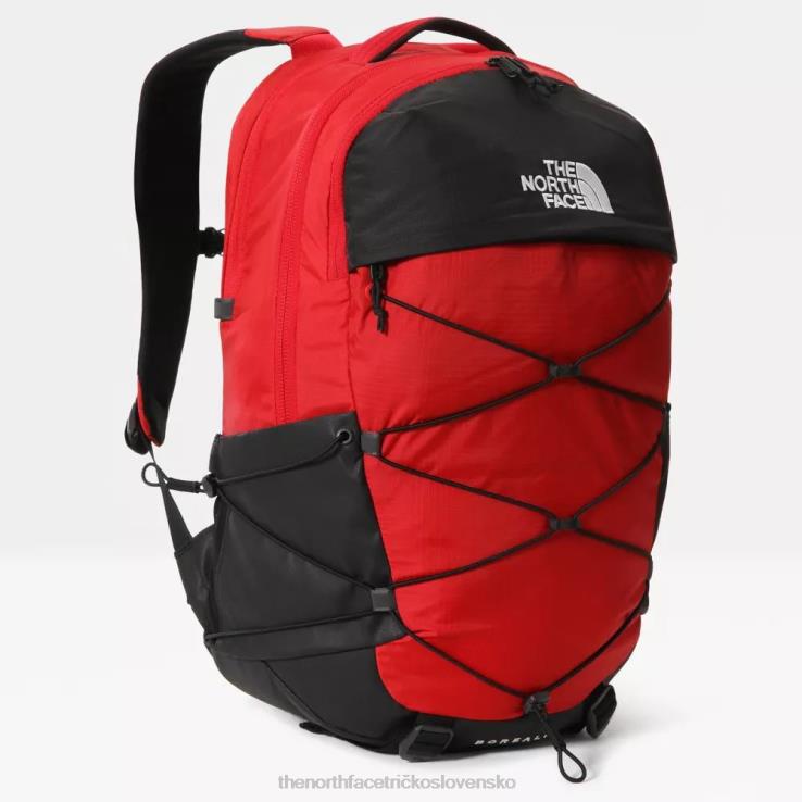 HLH08754 červená čierna The North Face ruksak borealis červeno čierny