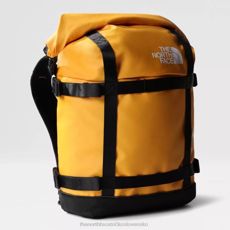 HLH08798 vrcholové zlato The North Face Roll-top batoh na dochádzanie