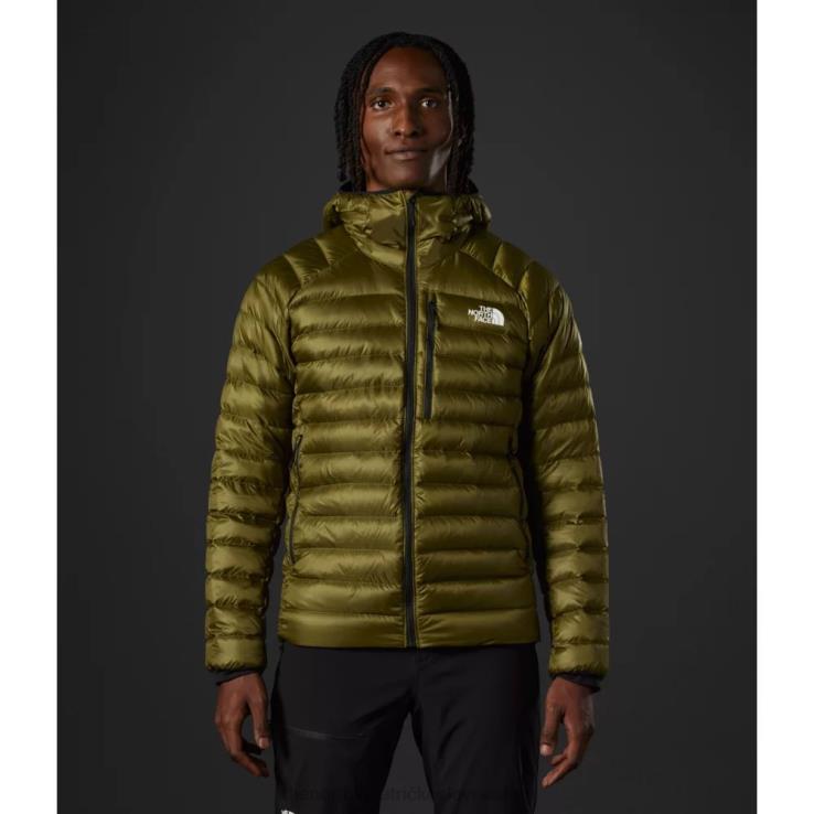 HLH085683 vojenská oliva The North Face pánska mikina s kapucňou breithorn série