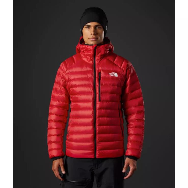HLH085684 červená The North Face pánska mikina s kapucňou breithorn série