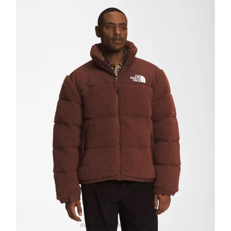 HLH083849 tmavý dub The North Face pánska nočná bunda s vysokým vlasom