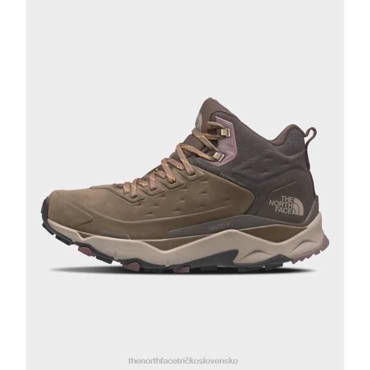 HLH084033 obojstranná hnedá The North Face dámske kožené čižmy vectiv exploris mid futurelight