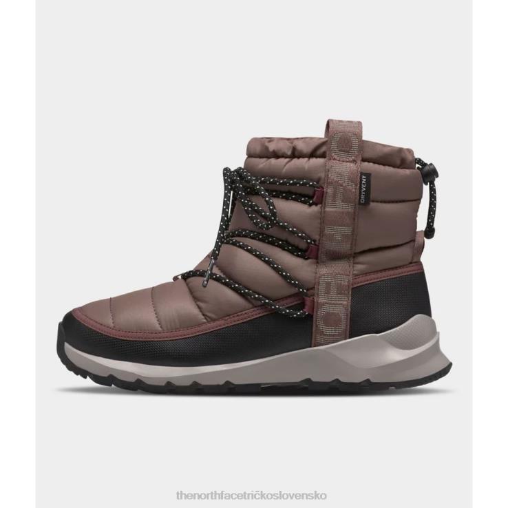 HLH084621 hlboká taupe The North Face dámske termobalové šnurovacie nepremokavé topánky
