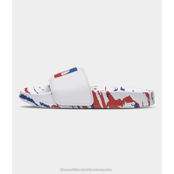 HLH084616 bielo-modrá The North Face biela modrá šmykľavka v základnom tábore pre ženy iii americana