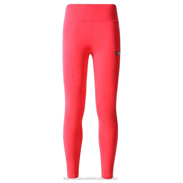 HLH081297 brilantný koral The North Face dámske legíny movmynt s vysokým rastom