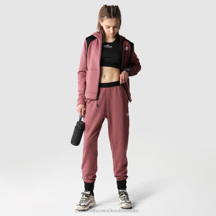 HLH082173 zázvor tmavý The North Face dámske tréningové flísové nohavice