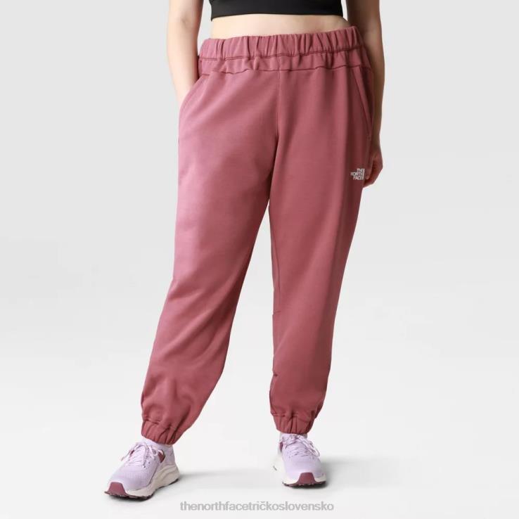 HLH082206 zázvor tmavý The North Face dámske tréningové flísové nohavice veľkej veľkosti