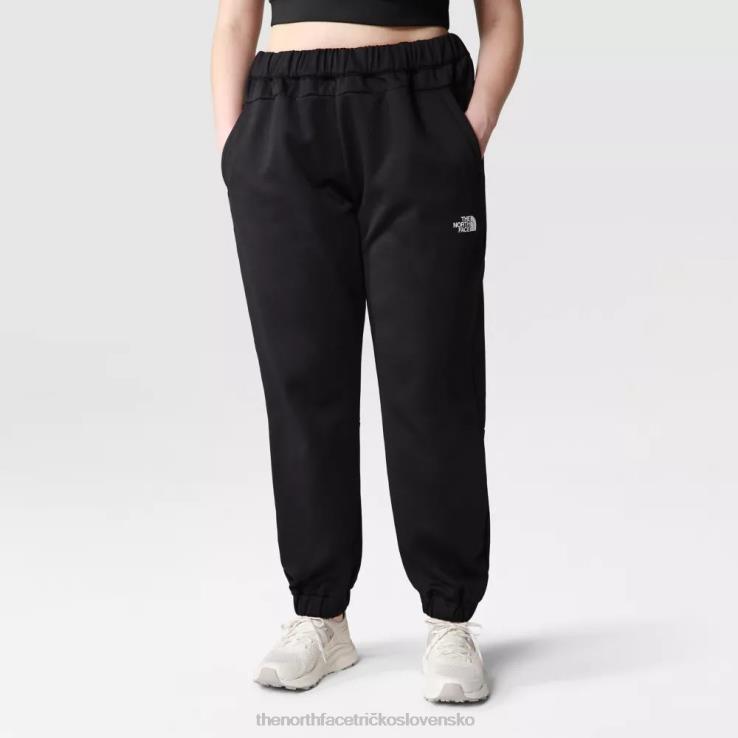 HLH082207 čierna The North Face dámske tréningové flísové nohavice veľkej veľkosti