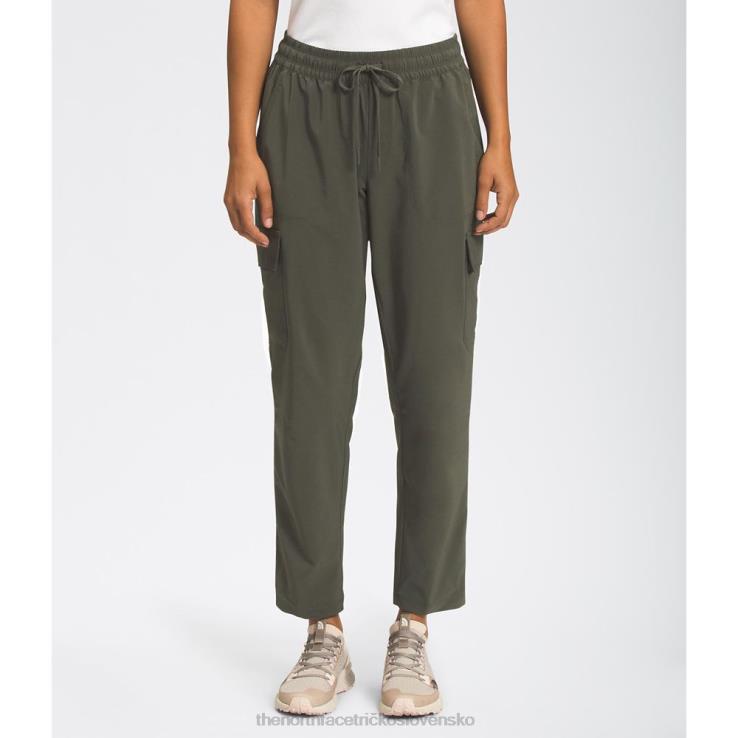 HLH083734 nová taupe zelená The North Face ženy nikdy neprestanú nosiť cargo nohavice