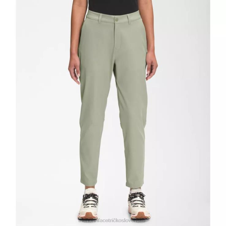 HLH084365 zelený čaj The North Face dámske štandardné zúžené nohavice