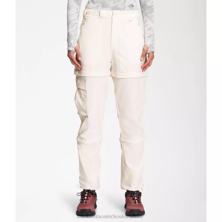 HLH085261 biely The North Face dámske nohavice so zipsom