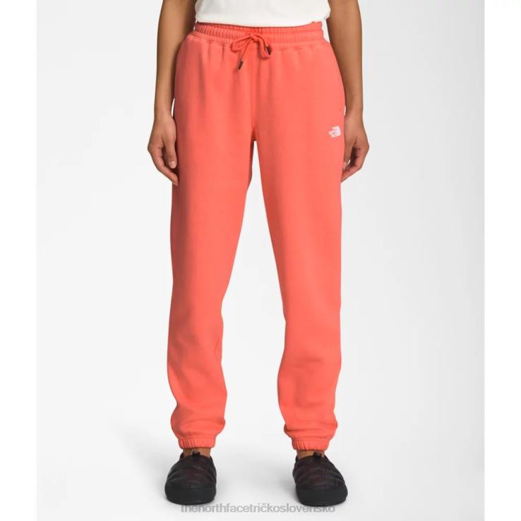 HLH085522 koralový východ slnka The North Face dámske fleecové tepláky