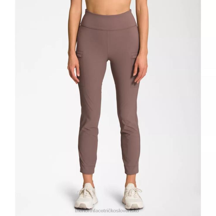 HLH085673 hlboká taupe The North Face dámske laterra úžitkové vysoké úzke nohavice