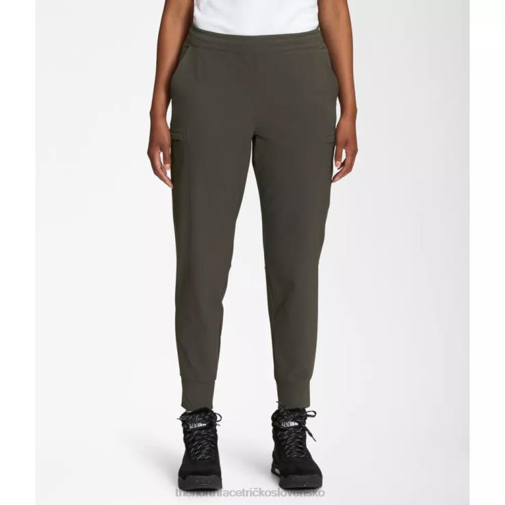 HLH086086 nová taupe zelená The North Face ženy laterra úžitkové joggery