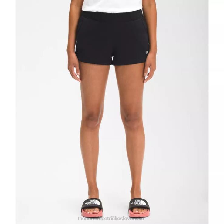 HLH083811 čierna The North Face dámske šortky s logom polovičnej kopule