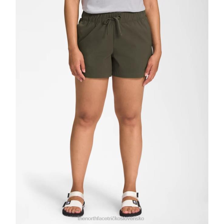 HLH083832 nová taupe zelená The North Face dámske šortky triedy V
