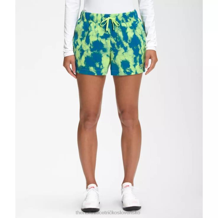 HLH085003 zelené retro The North Face dámske šortky triedy v s potlačou