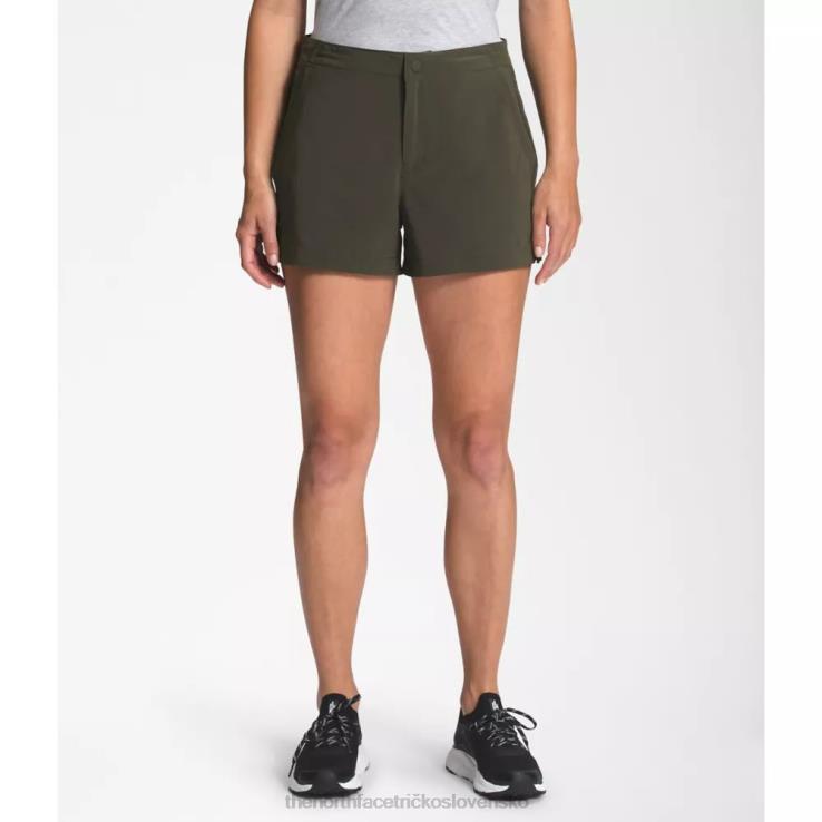 HLH086041 nová taupe zelená The North Face ženy nikdy neprestanú nosiť šortky