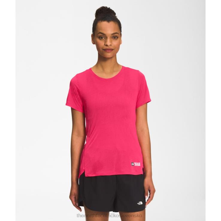 HLH084484 brilantný koral The North Face dámska košeľa s krátkym rukávom pri východe slnka
