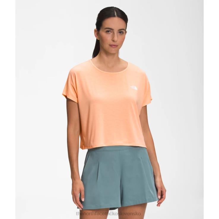 HLH084700 marhuľový ľad The North Face ženy putujú crossback krátky rukáv