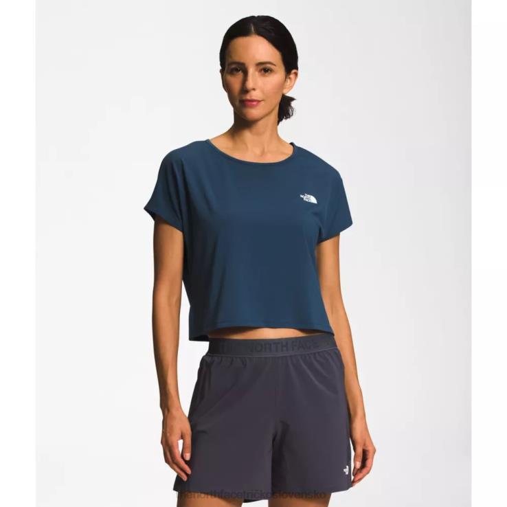 HLH084702 tienisté modré The North Face ženy putujú crossback krátky rukáv