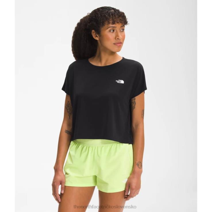 HLH084705 čierna The North Face ženy putujú crossback krátky rukáv