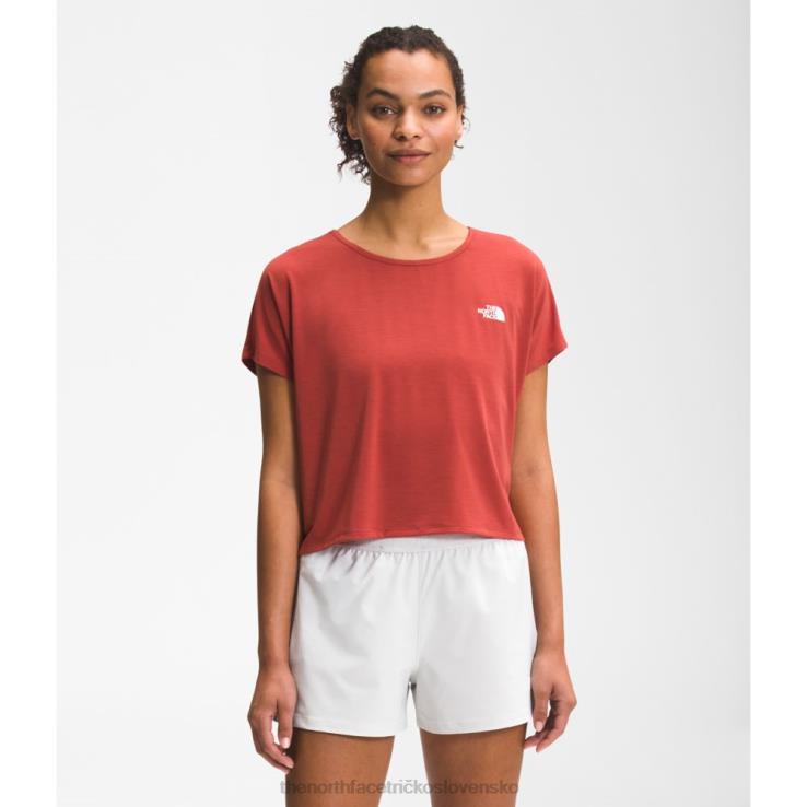 HLH084706 korenie červené The North Face ženy putujú crossback krátky rukáv