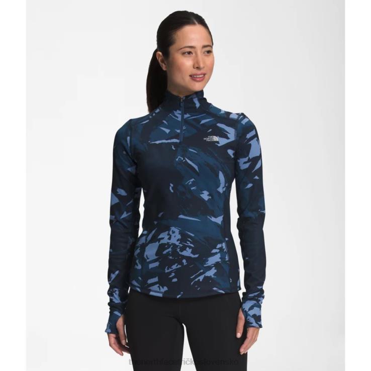 HLH086107 tienisté modré The North Face dámsky zimný teplý základný zips
