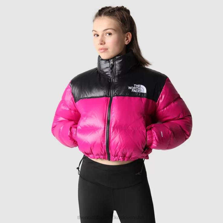 HLH081066 fuschia ružová The North Face dámska nuptse krátka bunda