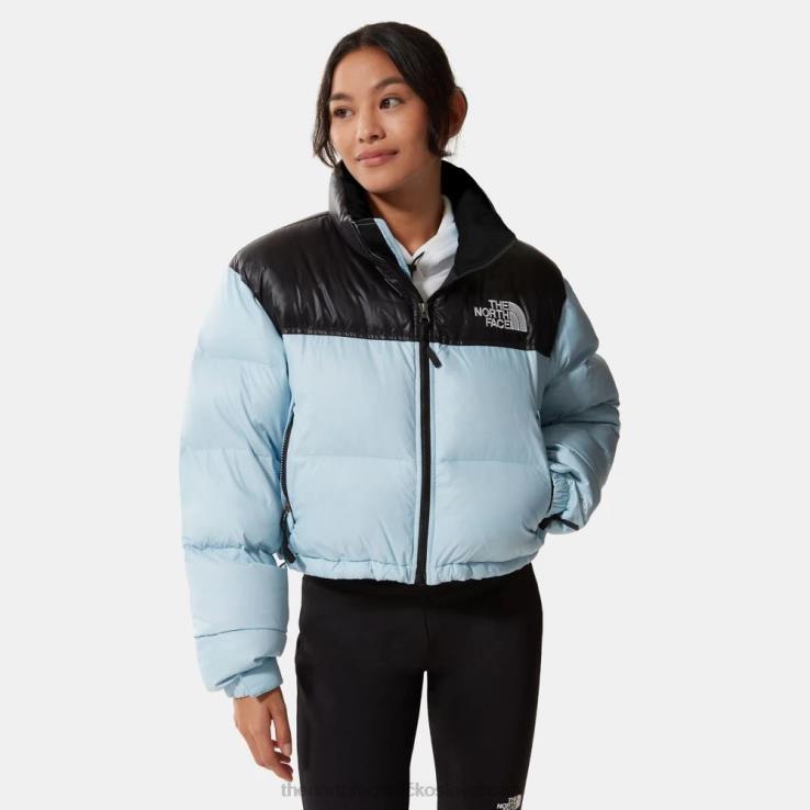 HLH081067 beta modrá The North Face dámska nuptse krátka bunda