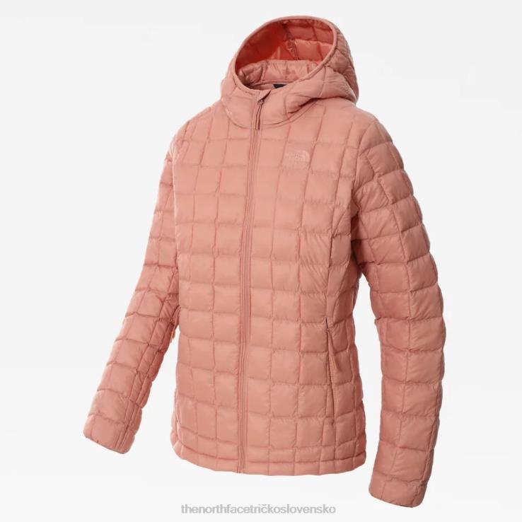 HLH081084 ružový úsvit The North Face dámska termobalová eko bunda s kapucňou