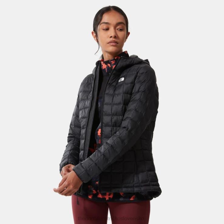 HLH081086 čierna The North Face dámska termobalová eko bunda s kapucňou