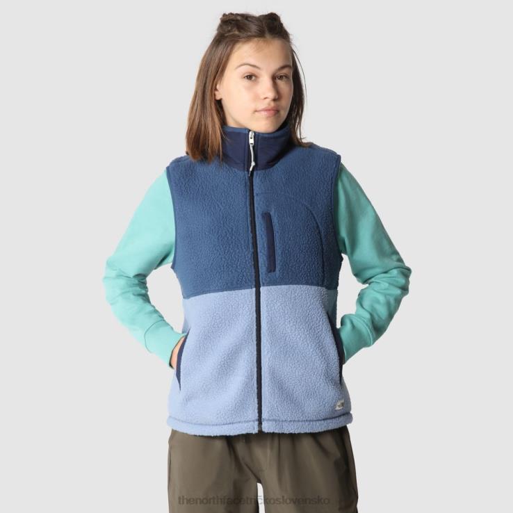 HLH081104 ľudová modrá The North Face dámska vesta z cragmont fleece