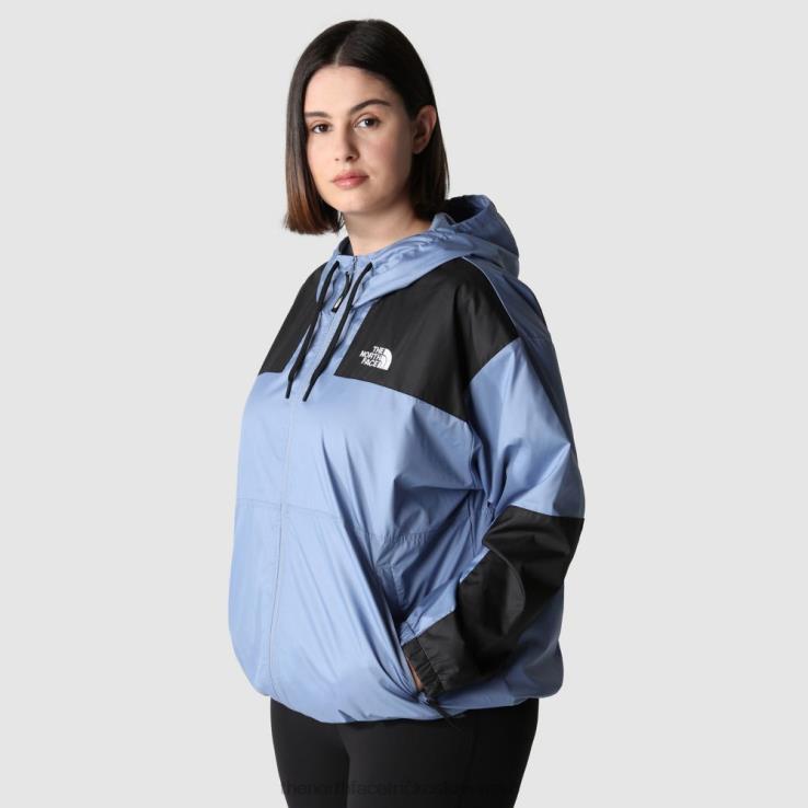 HLH081139 ľudová modrá The North Face dámska bunda Sheru nadmernej veľkosti