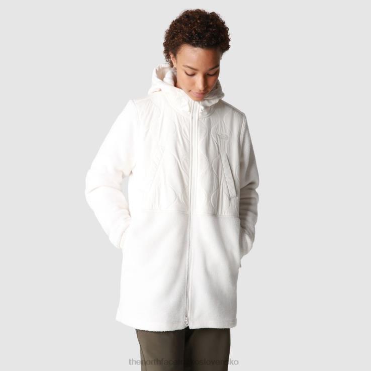 HLH081624 biely The North Face dámska fleecová parka s kráľovským oblúkom