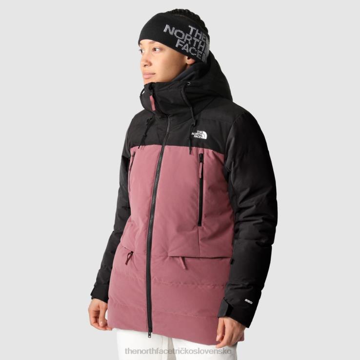 HLH08176 zázvorovo-čierna The North Face zázvorovo čierna dámska páperová bunda