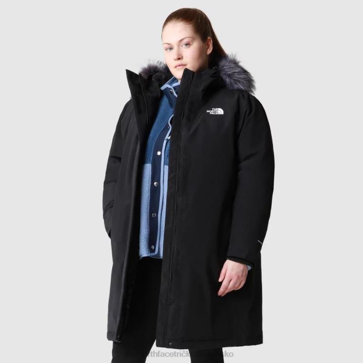 HLH081807 čierna The North Face dámska arktická parka nadmernej veľkosti