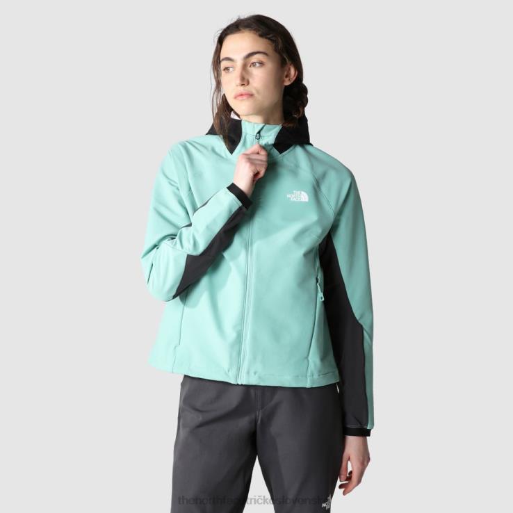HLH082215 sivá The North Face dámska atletická outdoorová softshellová mikina s kapucňou