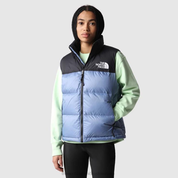 HLH08260 ľudová modrá The North Face dámske 1996 retro nuptse páperová vesta