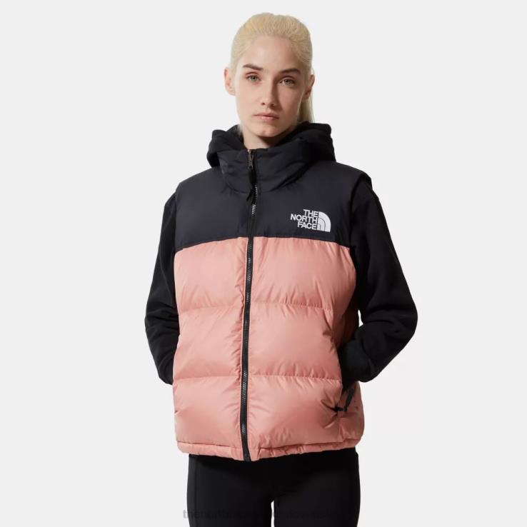 HLH08261 ružový úsvit The North Face dámske 1996 retro nuptse páperová vesta