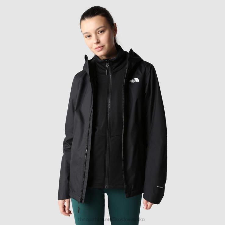 HLH08274 čierna The North Face dámsky quest na zips v trojklímovej bunde