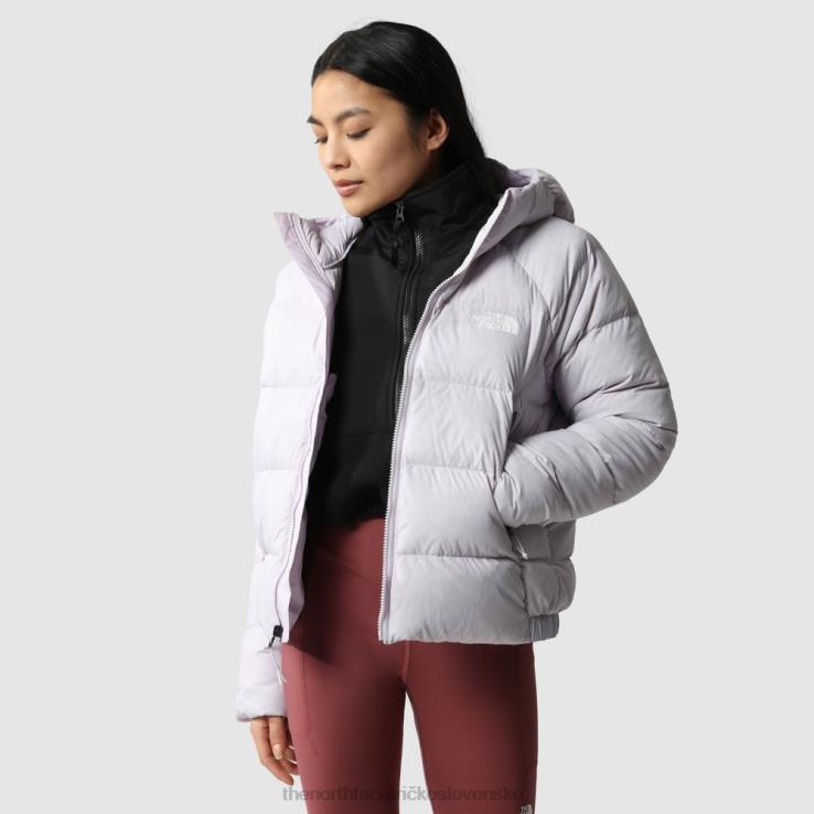 HLH08302 levanduľová hmla The North Face dámska hyalitová páperová bunda s kapucňou