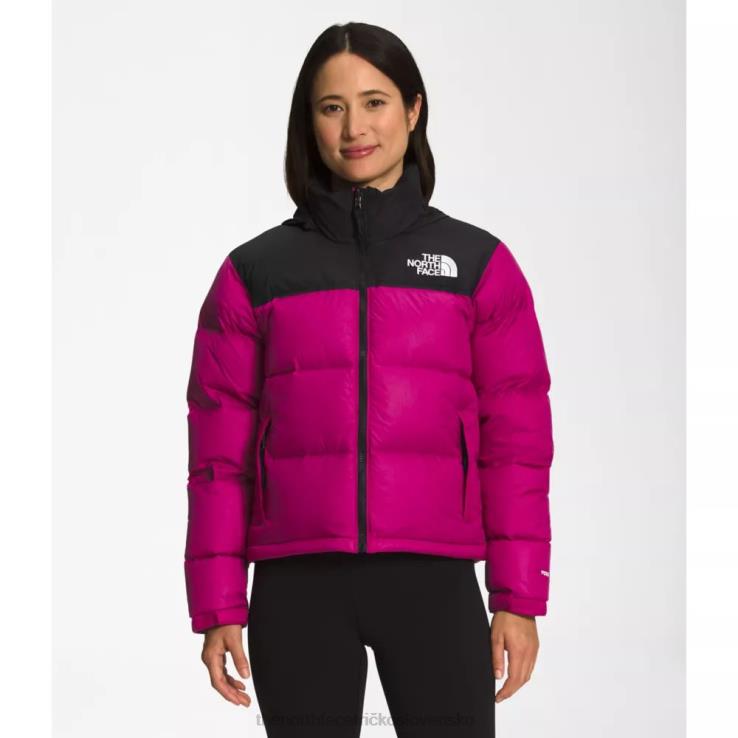 HLH083300 fuschia ružová The North Face dámska retro nuptse bunda z roku 1996