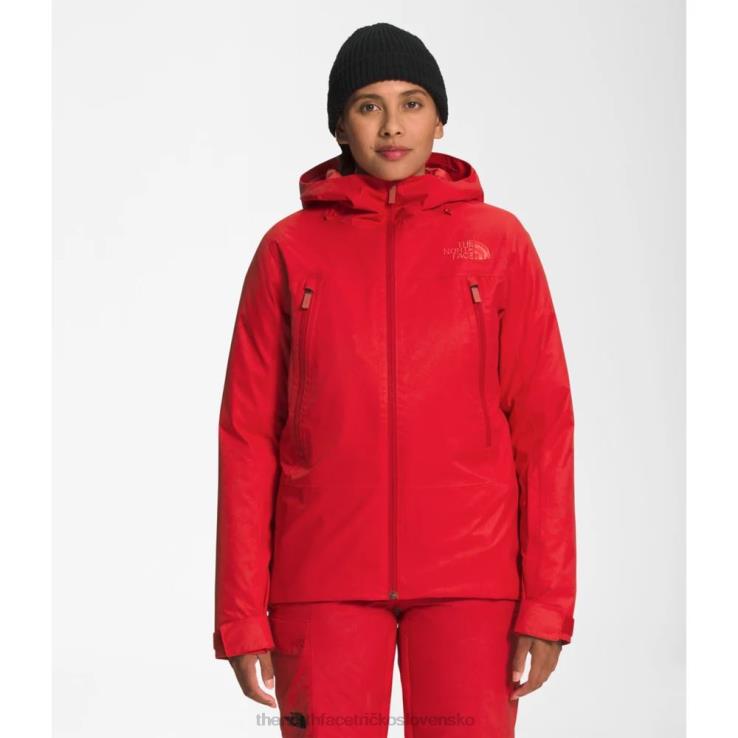 HLH083544 červená The North Face dámska trojklimatická bunda Clementine