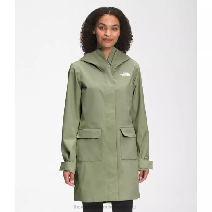 HLH083721 zelený čaj The North Face ženy mestský vánok dážď parka II