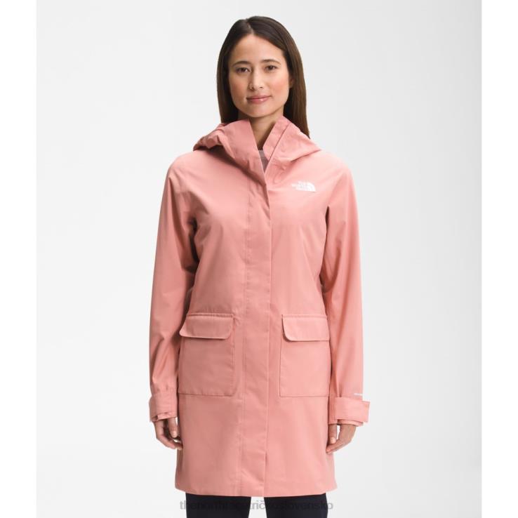 HLH083725 ružový úsvit The North Face ženy mestský vánok dážď parka II