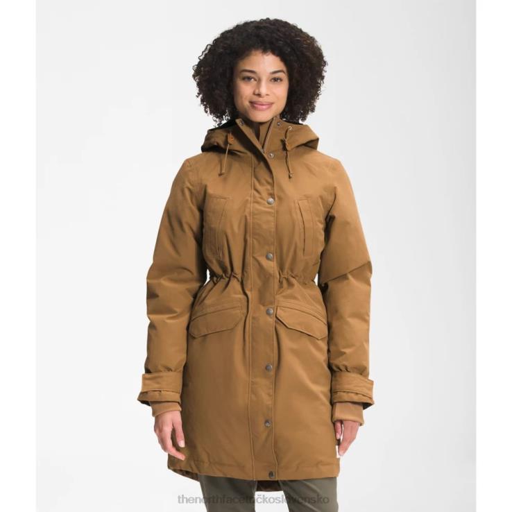 HLH083869 úžitková hnedá The North Face ženy sneženie parka