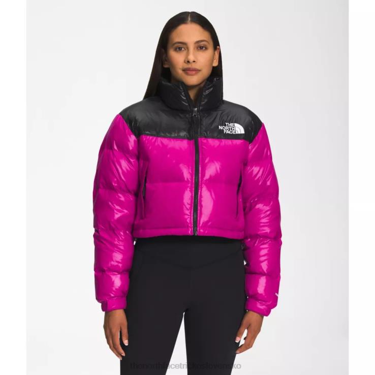 HLH084144 fuschia ružová The North Face dámska nuptse krátka bunda