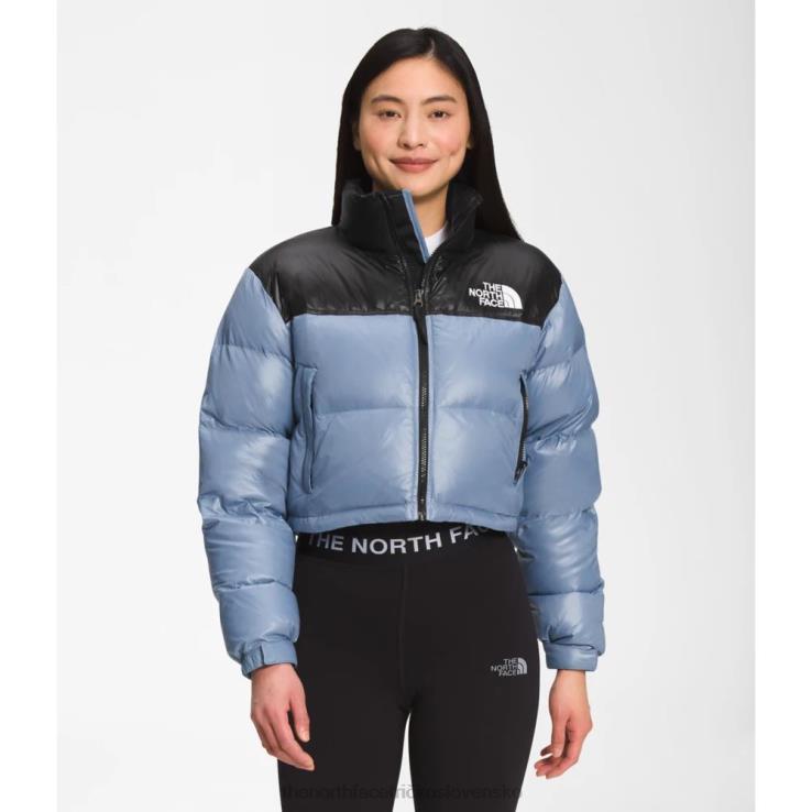 HLH084147 ľudová modrá The North Face dámska nuptse krátka bunda