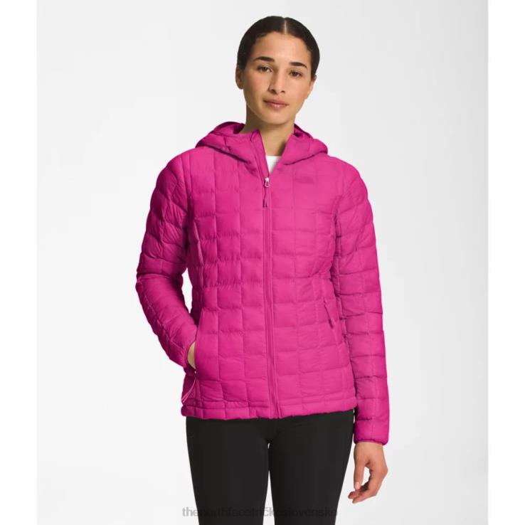 HLH084196 fuschia ružová The North Face dámska termobalová eko mikina s kapucňou 2.0